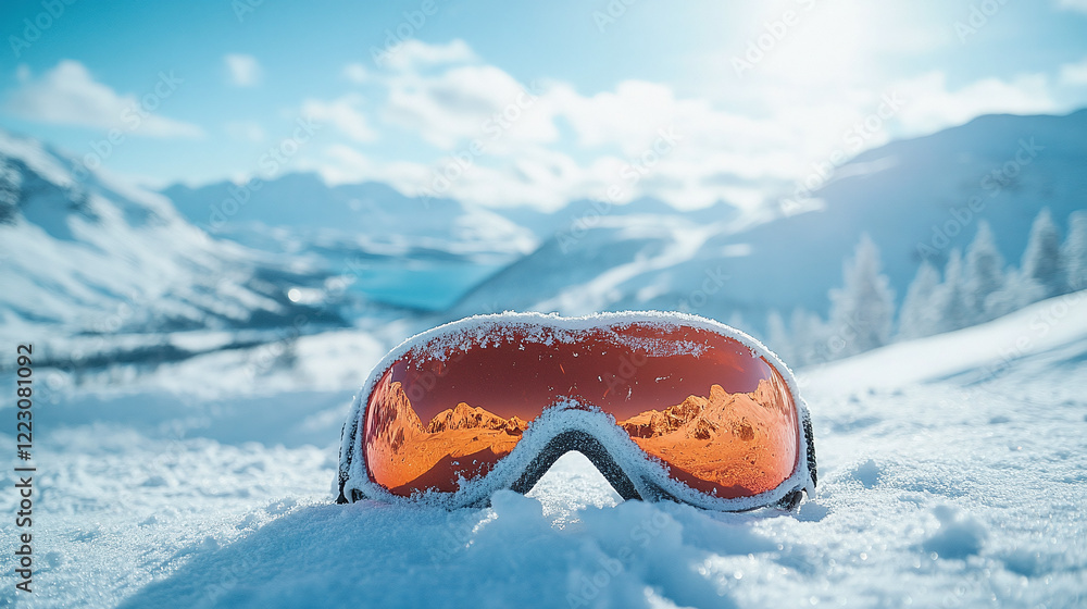 Lunette de ski Oakley sur neige - sélection Visiofactory